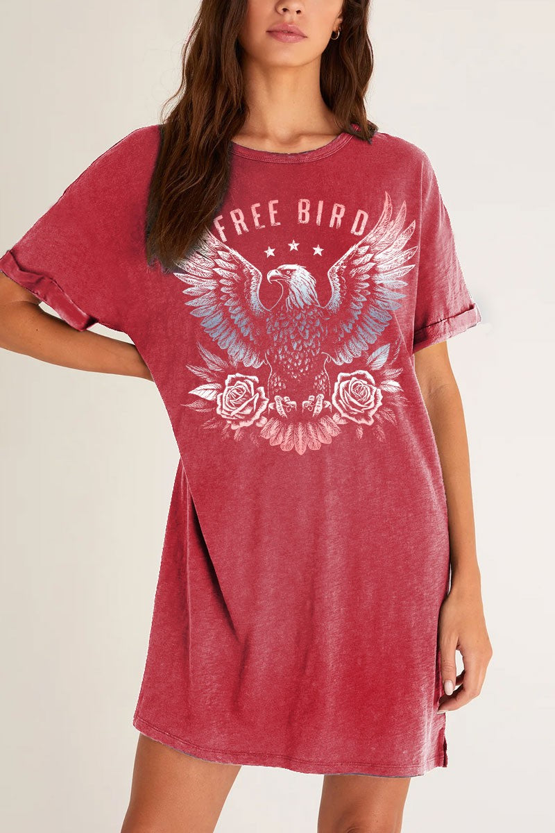 Free Bird T-Shirt Dress