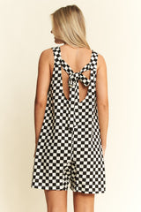 Crisp Cola Checkered Romper