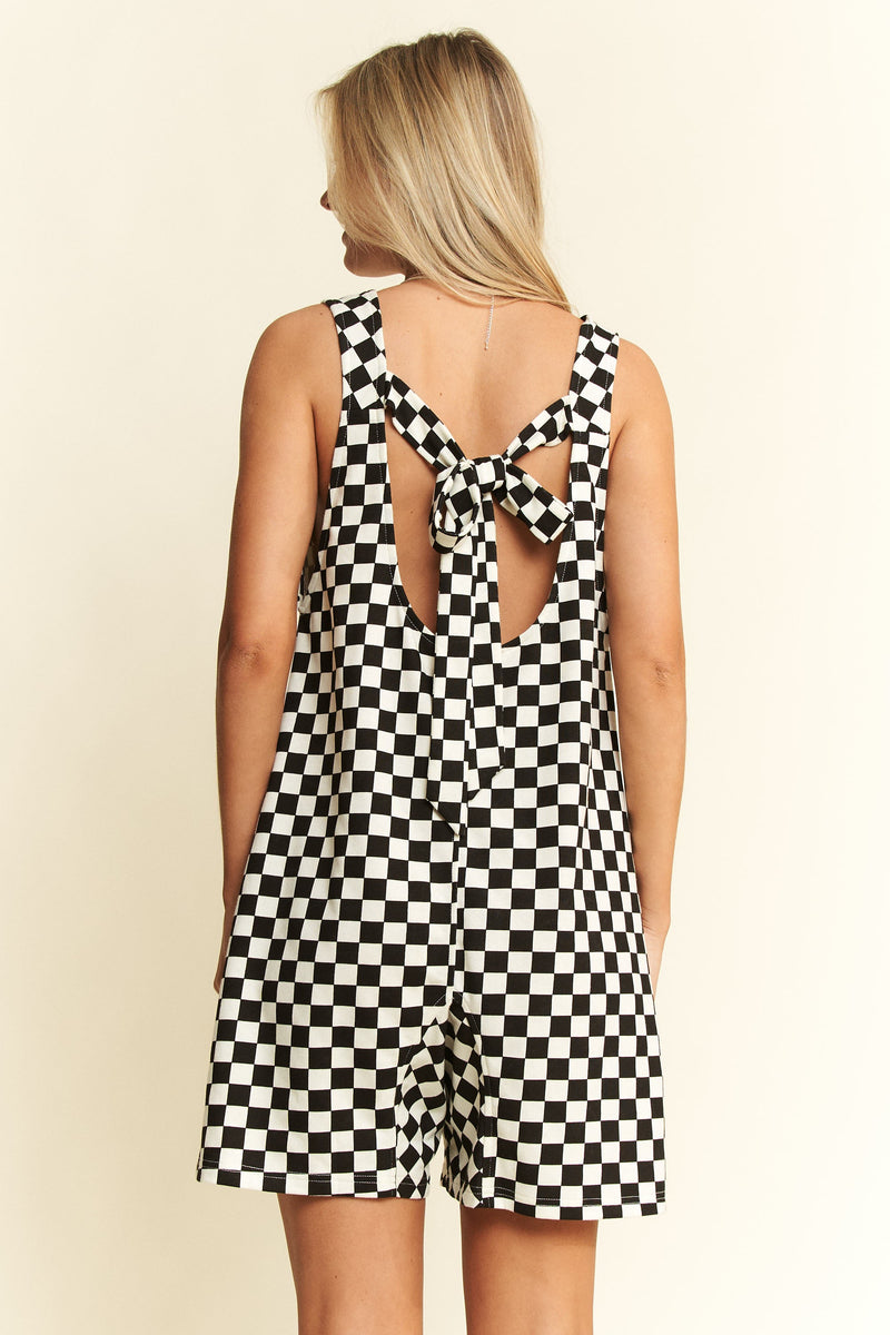 Crisp Cola Checkered Romper