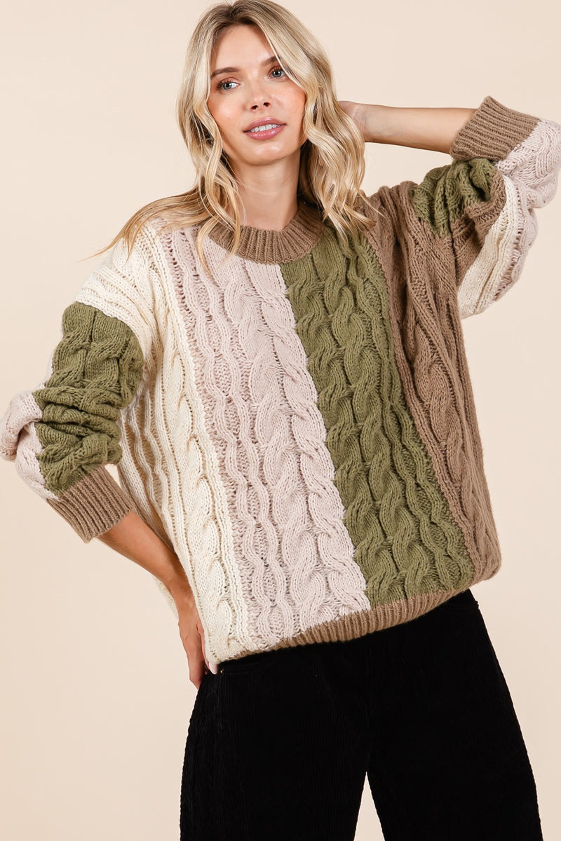 Nature Cable Knit Sweater