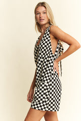 Crisp Cola Checkered Romper