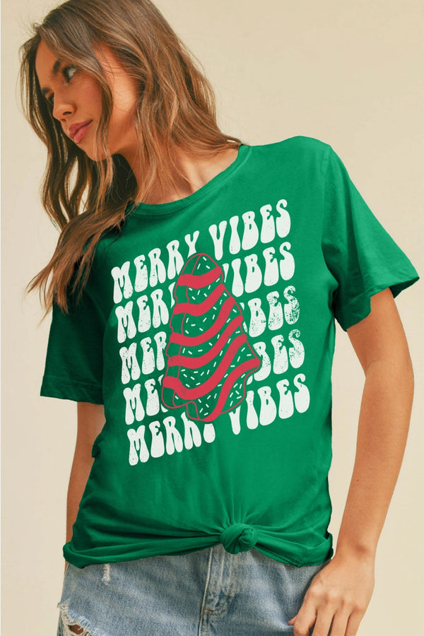 Merry Vibes Graphic Tee