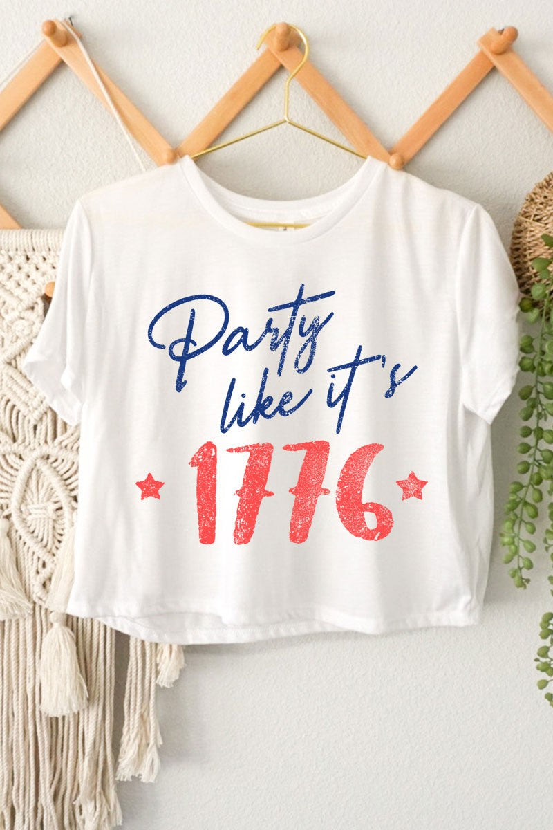 Party Like It’s 1776 Crop Tee