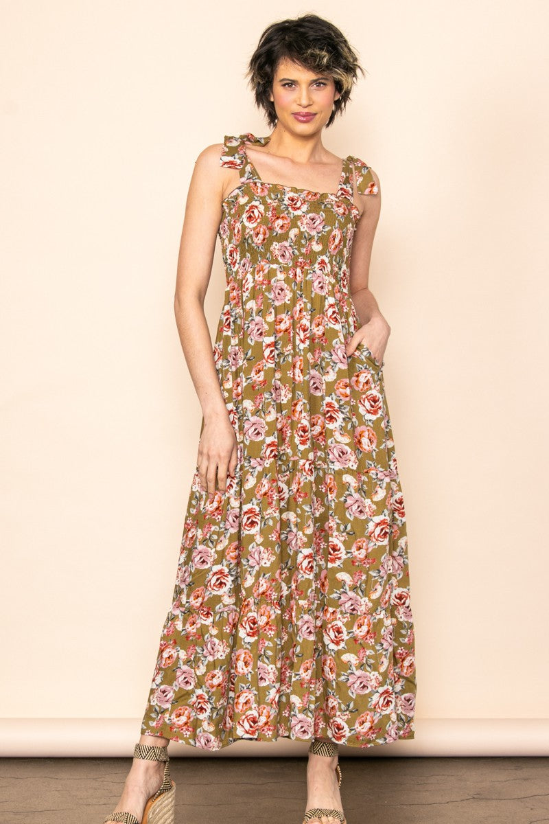 Breeze Floral Smocked Maxi Dress