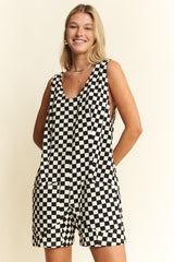 Crisp Cola Checkered Romper