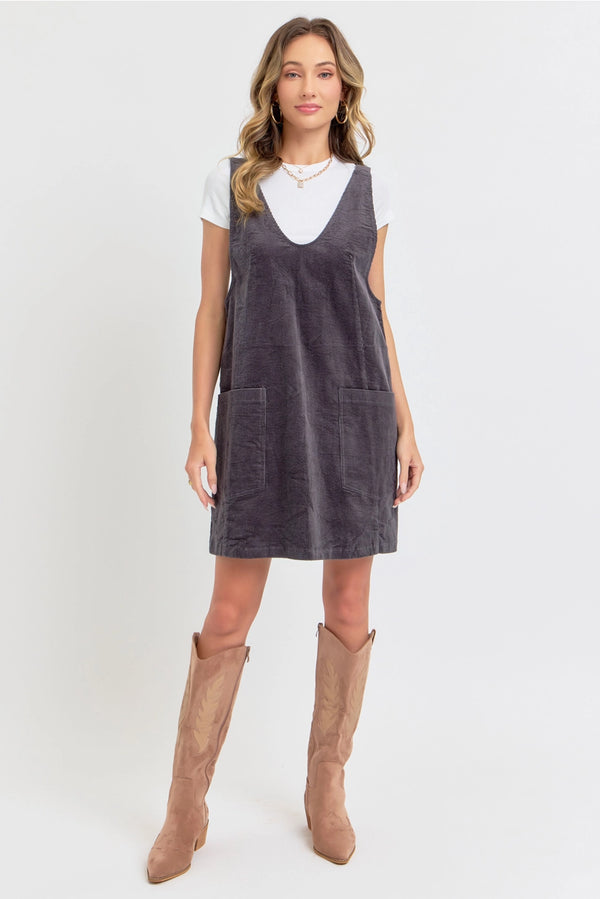 Fall For Me Overall Dress