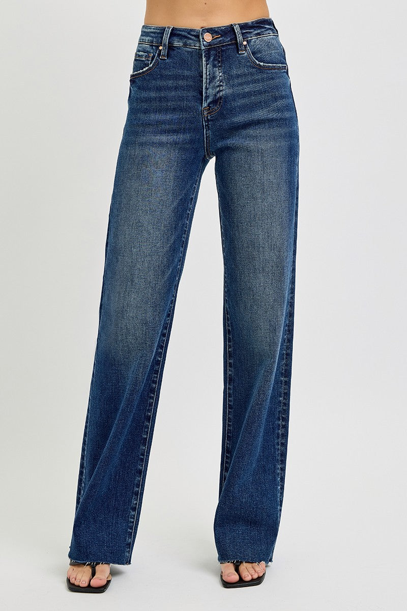 Risen Tummy Control Straight Jeans