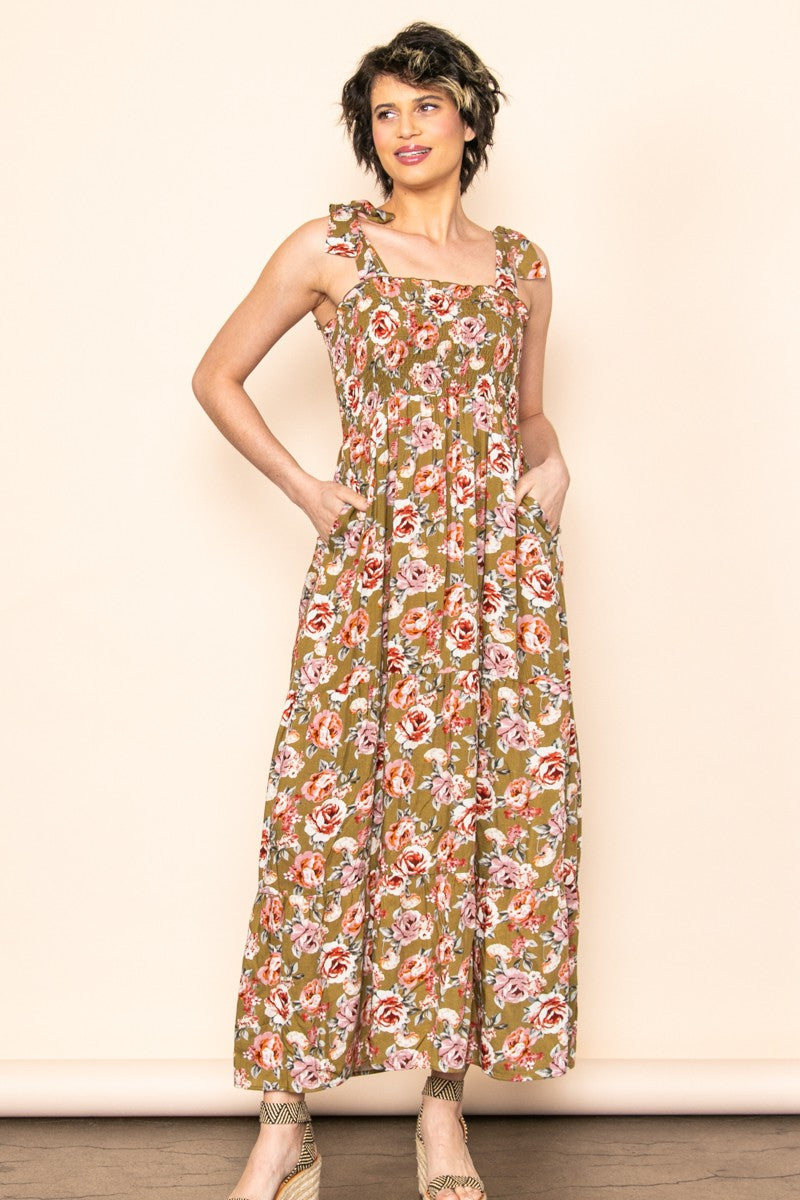 Breeze Floral Smocked Maxi Dress