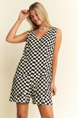 Crisp Cola Checkered Romper