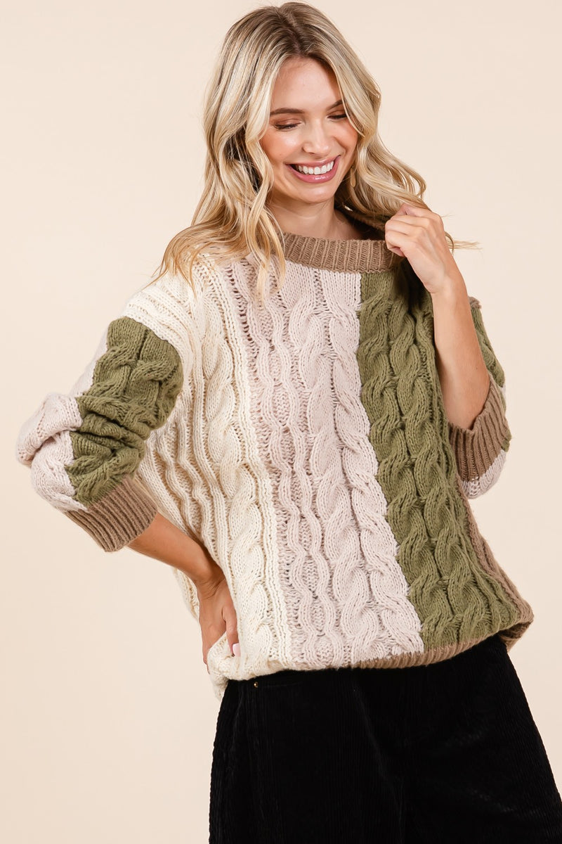 Nature Cable Knit Sweater