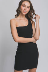 One shoulder Little Black Dress