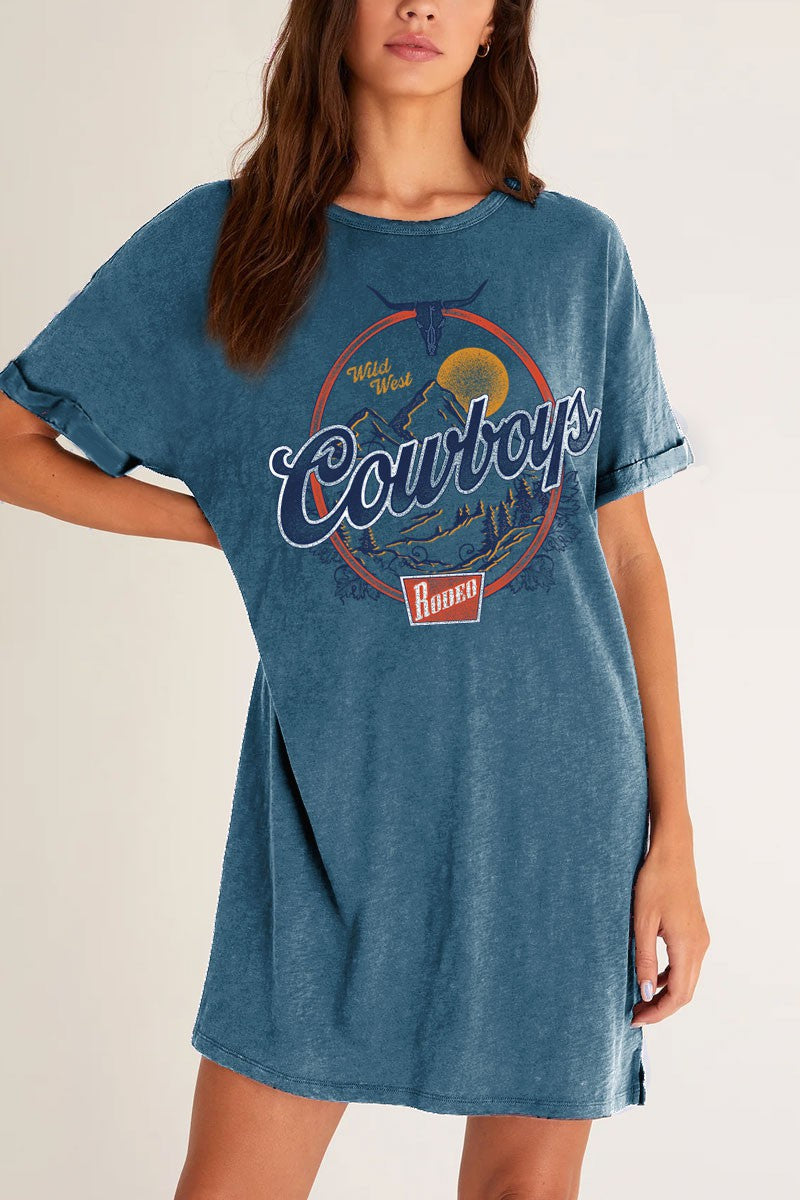 Wild West Cowboys T-Shirt Dress