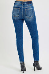 Risen Tummy Control Dark Wash Skinny Jeans