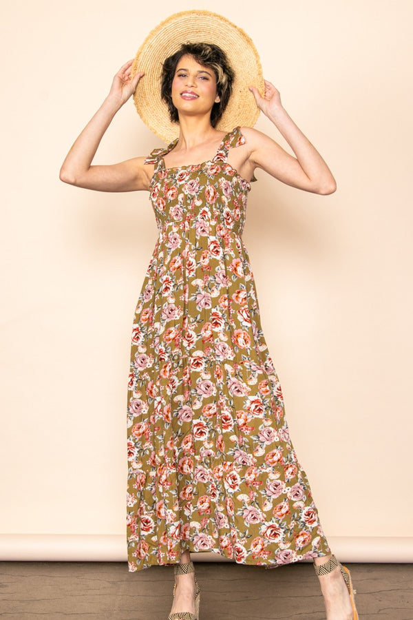 Breeze Floral Smocked Maxi Dress