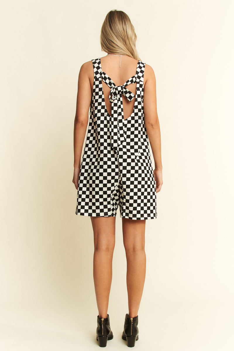 Crisp Cola Checkered Romper