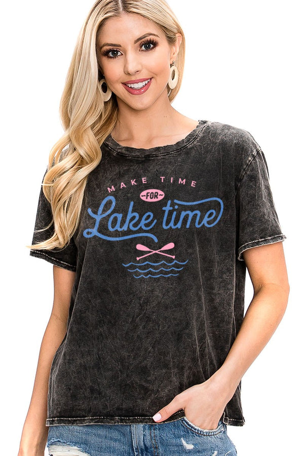 Make Time For Lake Time Graphic Tee