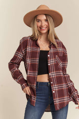 Amberly Burgundy Flannel