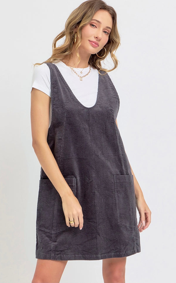 Fall For Me Overall Dress