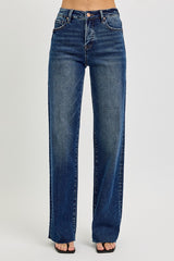 Risen Tummy Control Straight Jeans