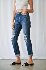 Mica Dark Wash Boyfriend Jeans